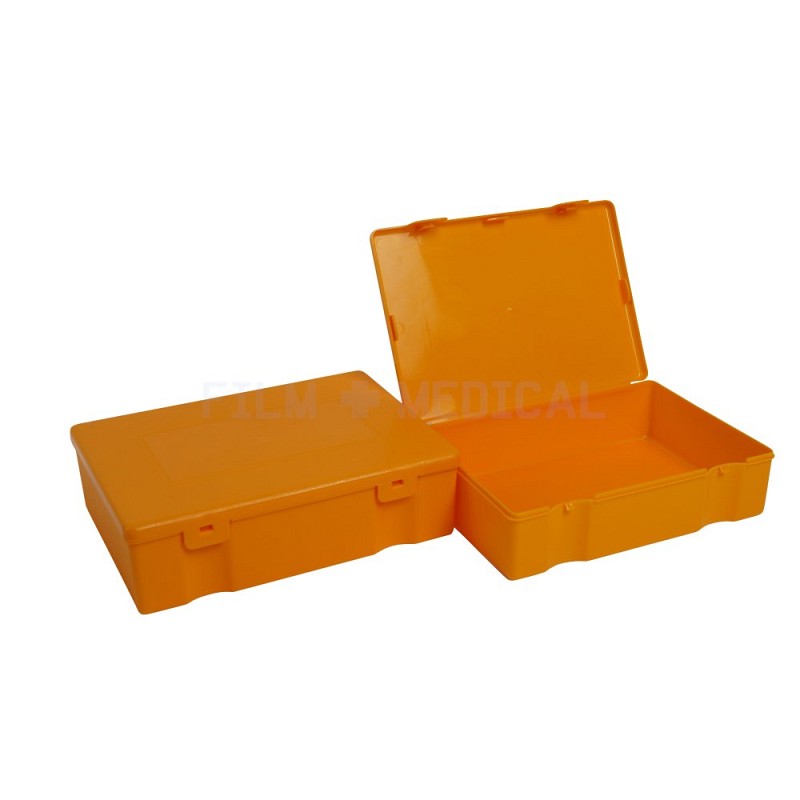 Small Orange Plastic Box